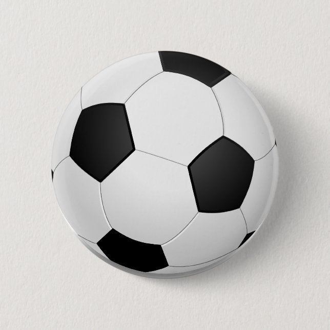 3D-Fußballball Button (Vorderseite)