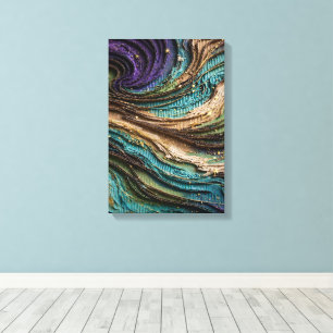 3D-Galaxien-Wirbel-Wandkunst - Kosmische Kartonsku Leinwanddruck