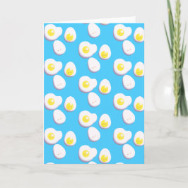 3D gekochte und gefrorene Eier Karte