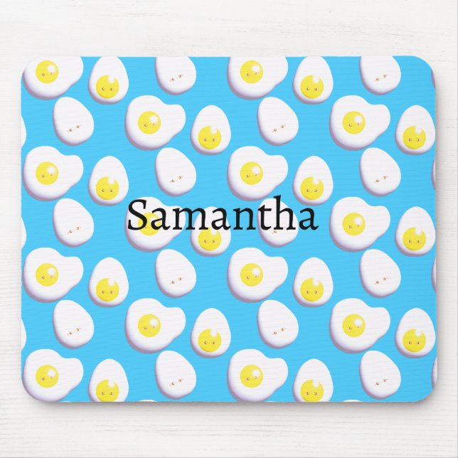 3D gekochte und gefrorene Eier Mousepad (Vorne)