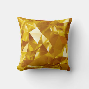 3D Geometrie: Metallisches Hintergrunddesign Kissen
