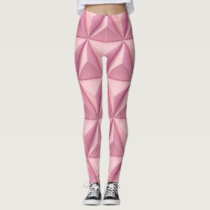 3D geometrische Dreiecke: minimalistischer Hinterg Leggings