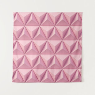 3D geometrische Dreiecke: minimalistischer Hinterg Wandteppich