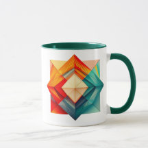 3D geometrisches Bild und Reliefeffekt.