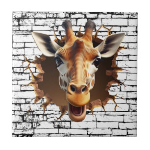 3D Giraffe Wallfahrtskirche Madonna del Sasso Fliese