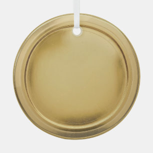 3D-Goldfolie-Siegel Elegant Excellence Award Medal Ornament Aus Glas