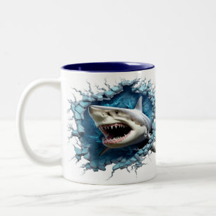 3D Great White Shark Hot Cocaca Mug