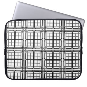 3D grey geometric abstract pattern background.3d b Laptopschutzhülle