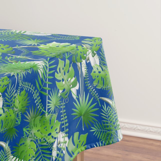 3D Grüne Blätter Muster 01x4 Tischdecke (Beispiel)