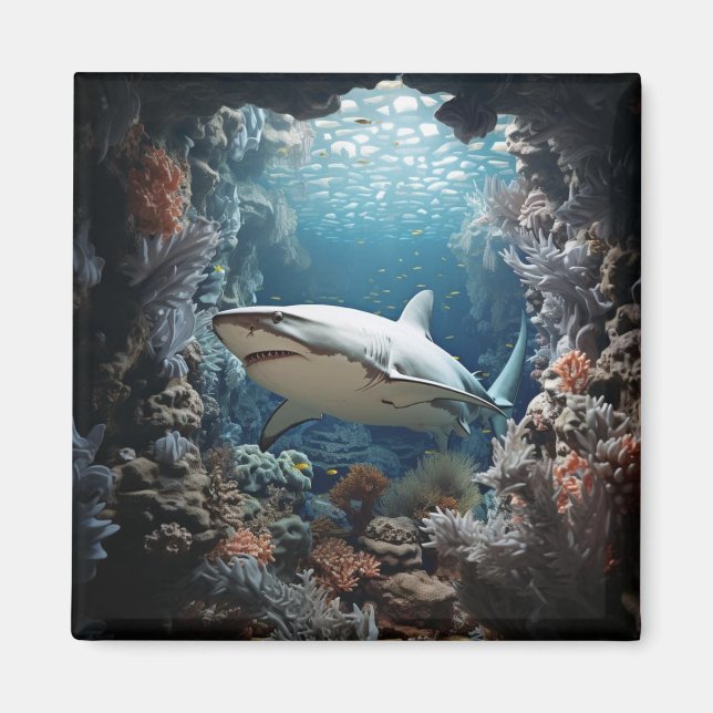 3D-Hai Magnet (Vorne)