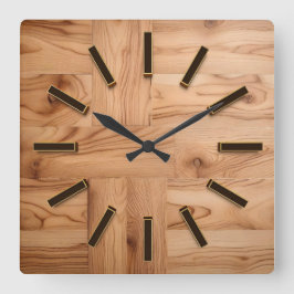 3D-Holzschnitzereien Wand an Wand Art & Deco Uhr