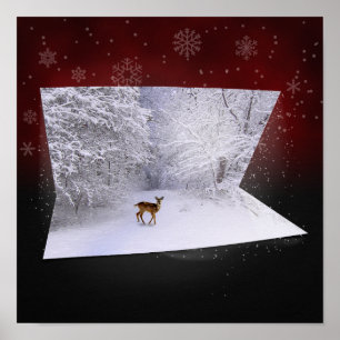 3D-Illusion "Snowy Dreams" Poster