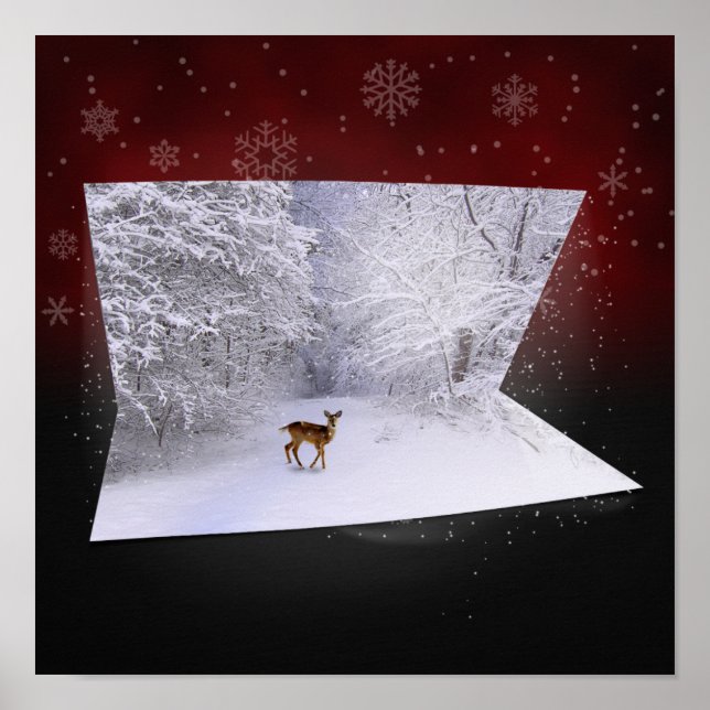 3D-Illusion "Snowy Dreams" Poster (Vorne)