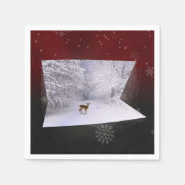 3D-Illusion "Snowy Dreams" Serviette