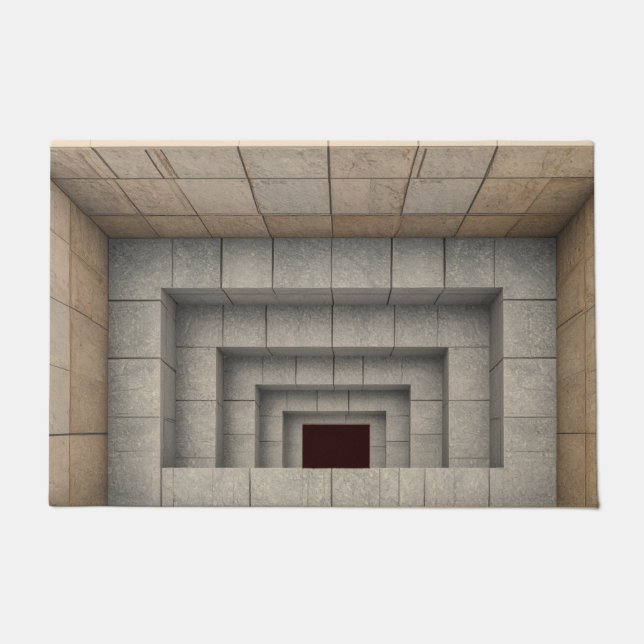 3D-Illusion Stein Loch Türmatte (Vorderseite)