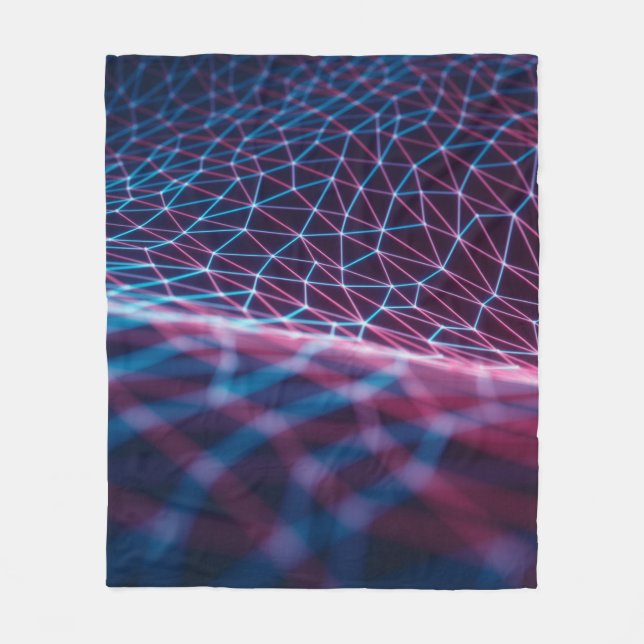 3D-Illustration, geprägtes Netz, das Intern darste Fleecedecke (Vorderseite)