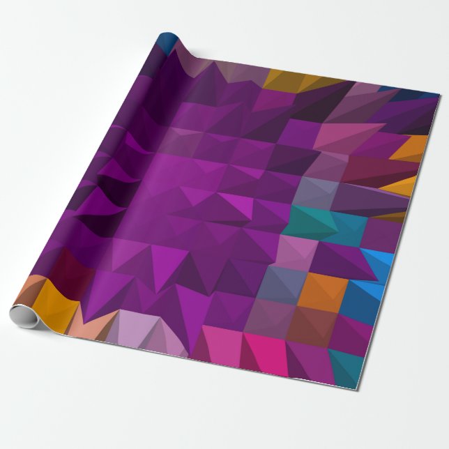 3D-Illustration oder 3D-Rendering Mosaik-Farbenmus Geschenkpapier (Ungerollt)
