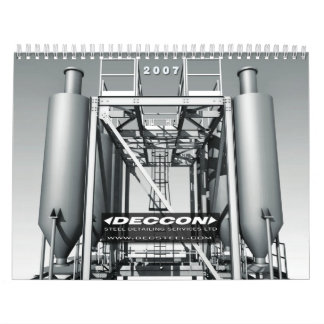 3D INDUSTRIELLE SCHÖNE KUNST B&W - DIGITAL-KUNST KALENDER