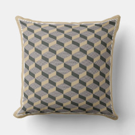 3D-Kacheln Beige-Design-Wurfkissen Kissen