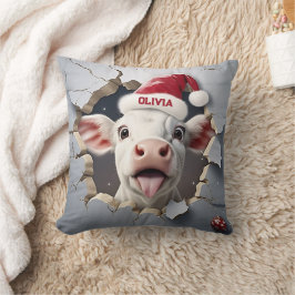 3D Kalb Weihnachten Kissen