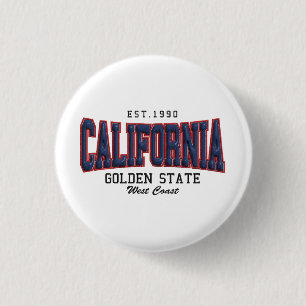 3D Kalifornien Button