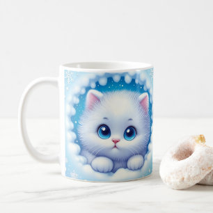 3D-Kätzchenloch in einem Wandkaffee Tasse Wrap