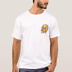 3D-Kino-Popcorn-Maskottchen T-Shirt