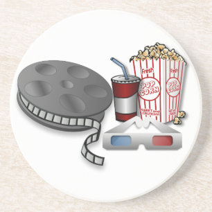 3D-Kino Sandstein Untersetzer