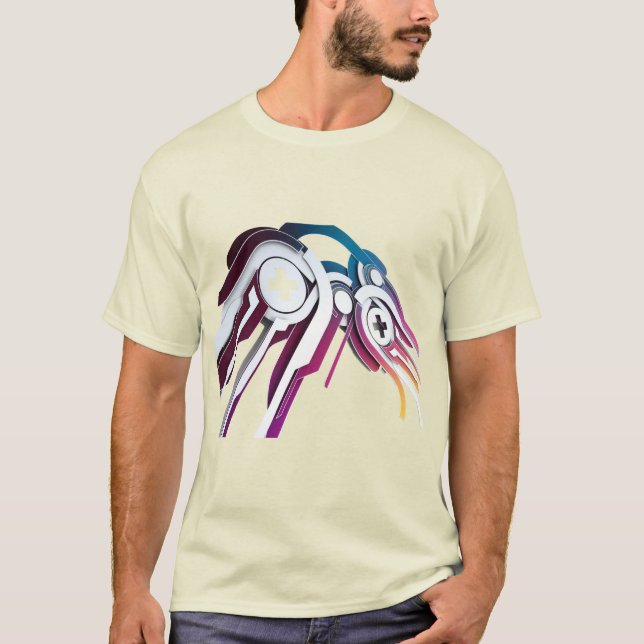 3D Klassiker  T-Shirt (Vorderseite)