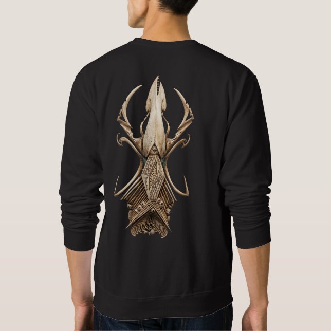 3D-Knochenfusion-Tattoo-Kunst Sweatshirt (Rückseite)