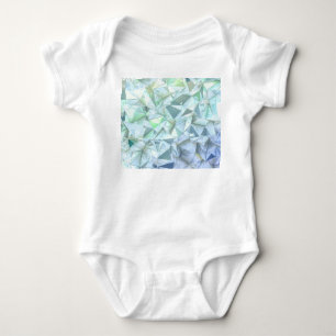 3D Kristalldreieck, Illustrative Darstellung. Baby Strampler