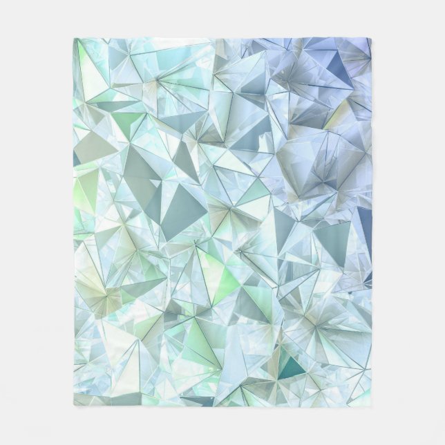 3D Kristalldreieck, Illustrative Darstellung. Fleecedecke (Vorderseite)