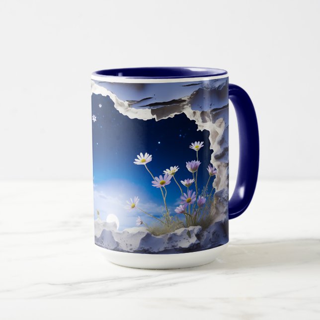 3D Landscape Tasse Wrap Sublimierung Tasse (VorderseiteRechts)