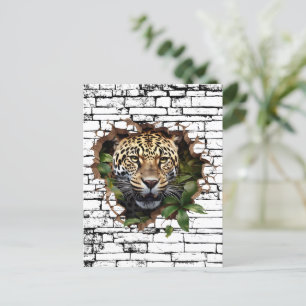 3D Leopard Mendrisiotto Postkarte