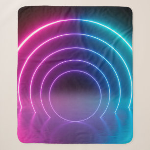 3D, leuchtende Linien, Tunnel, Neonlichter, virtue Sherpadecke