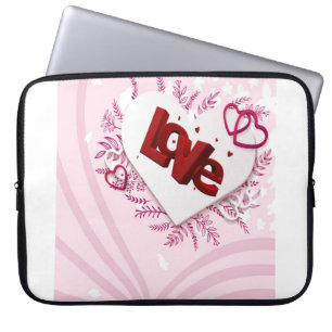 3D-Liebe Laptopschutzhülle