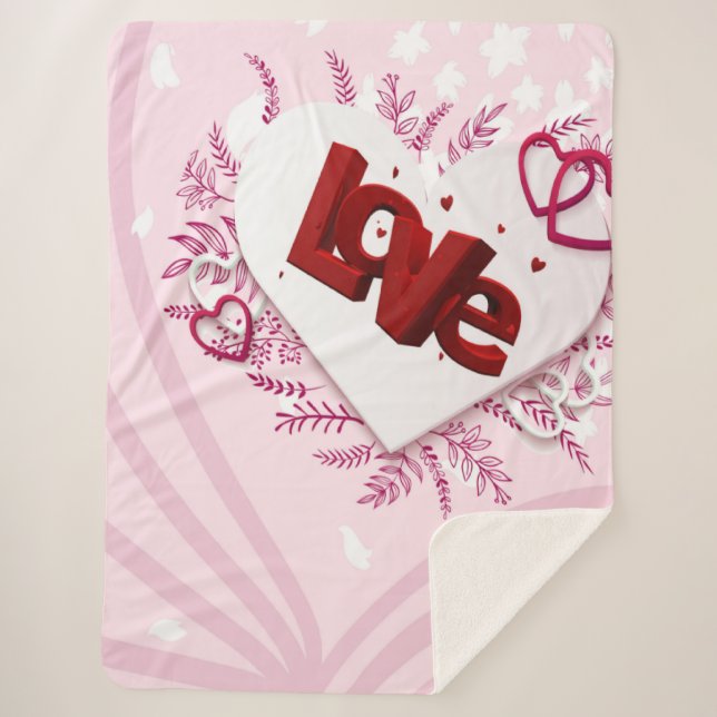 3D-Liebe Sherpadecke (Vorderseite)