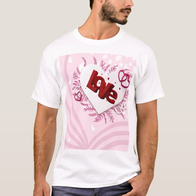 3D-Liebe T-Shirt (Vorderseite)