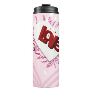 3D-Liebe Thermosbecher