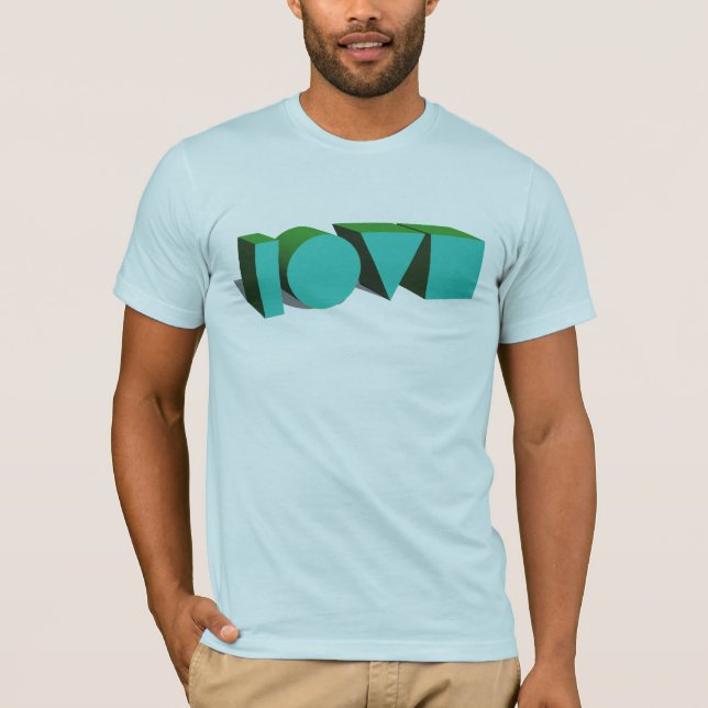 3D-Liebes-T-Shirt T-Shirt (Vorderseite)