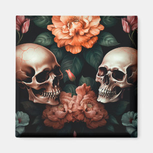 3D Liebhaber-Totenkopf Magnet