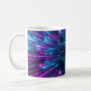 3d, lila Feuerwerk, Urknall, Galaxie, abstrakt c Kaffeetasse
