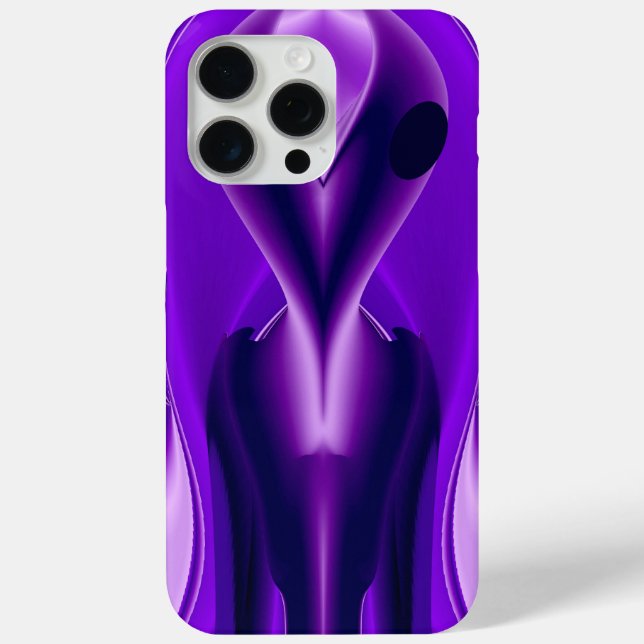 3D Lila Regenbogenträume , Alien Case-Mate iPhone Hülle (Rückseite)