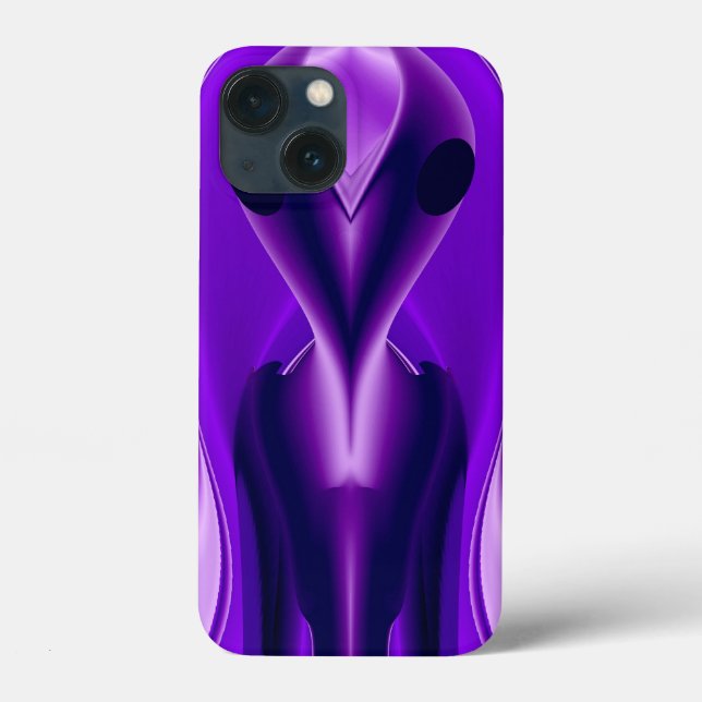 3D Lila Regenbogenträume , Alien Case-Mate iPhone Hülle (Rückseite)