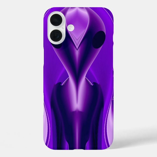 3D Lila Regenbogenträume , Alien iPhone 16 Plus Hülle (Rückseite)
