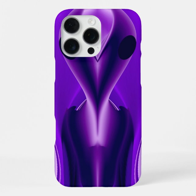 3D Lila Regenbogenträume , Alien iPhone 16 Pro Max Hülle (Rückseite)