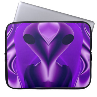 3D Lila Regenbogenträume , Alien Laptopschutzhülle