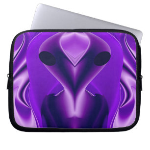 3D Lila Regenbogenträume , Alien Laptopschutzhülle