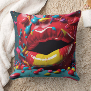 3D Lippen - Kissen