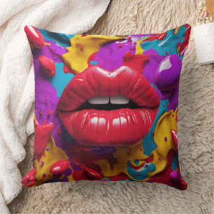3D Lippen - Kissen